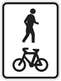 Shared pathway - see page text for details